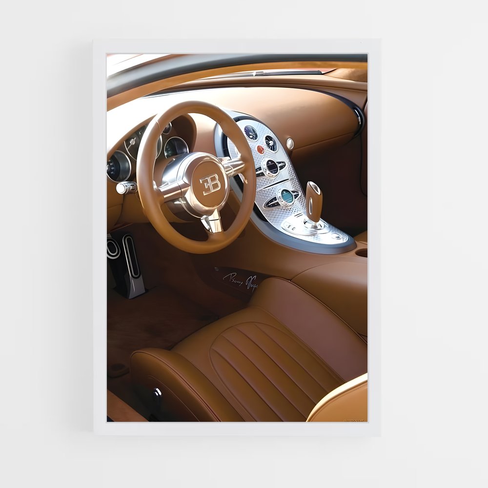 Poster Vitesse Intérieure – affiche Bugatti (vue 3)